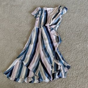 Leith crossover midi dress